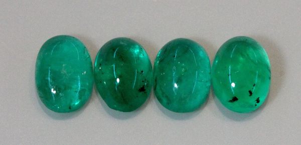 Emerald Oval Cabochons, 5x7mm - Select Grade