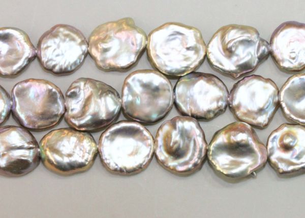 Grey 13-14mm Keshi Petal Pearls