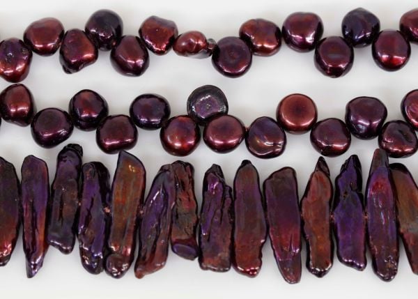 Wholesale Purple Keshi & Biwa Pearl Lot #31