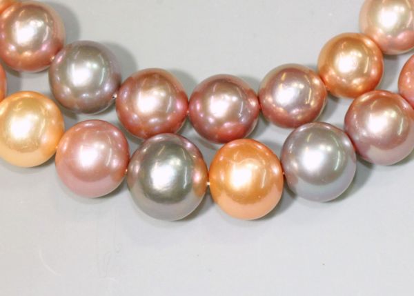 12-14/12mm Multi-Color Pearl Strands