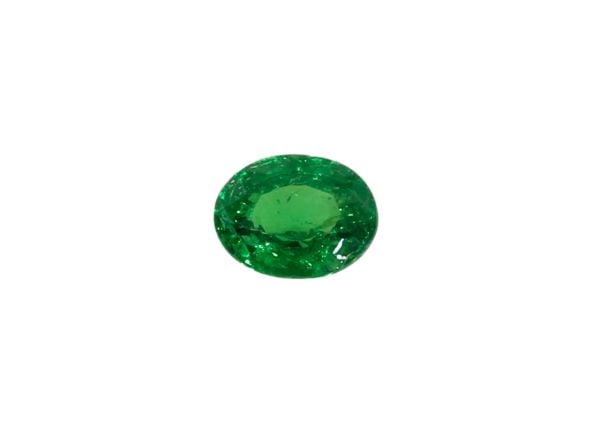0.72 ct Faceted Tsavorite Garnet Oval 4.7 x 6 mm