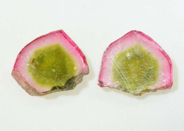 Watermelon Tourmaline, 8.54 cts. - Pair 