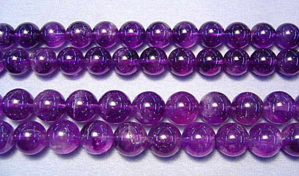 Large Round Amethyst Beads