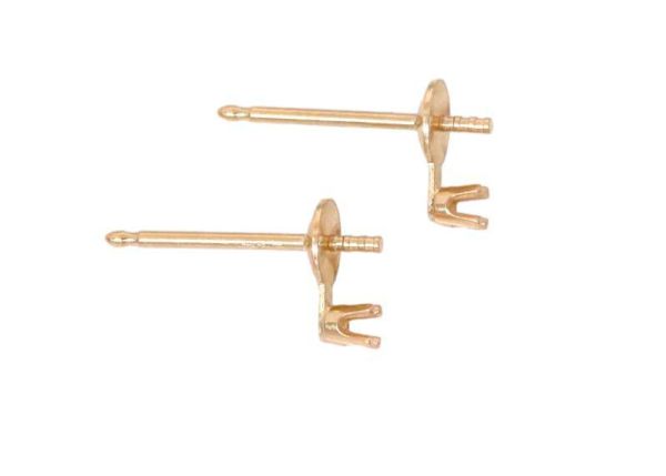 Wholesale 14k Gold Cup & Peg Post