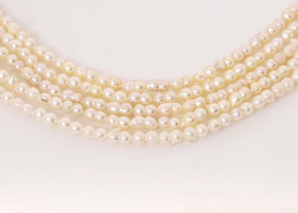 Wholesale Cultured Japanese Akoya Pearl Strands 3-3.5mm