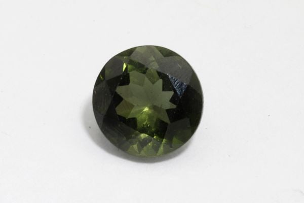 6.8mm Green Faceted Tourmaline 1