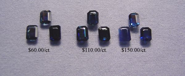 Wholesale Sapphire 5x7mm Octagons