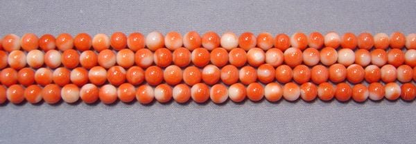 Round Mottled Coral Beads