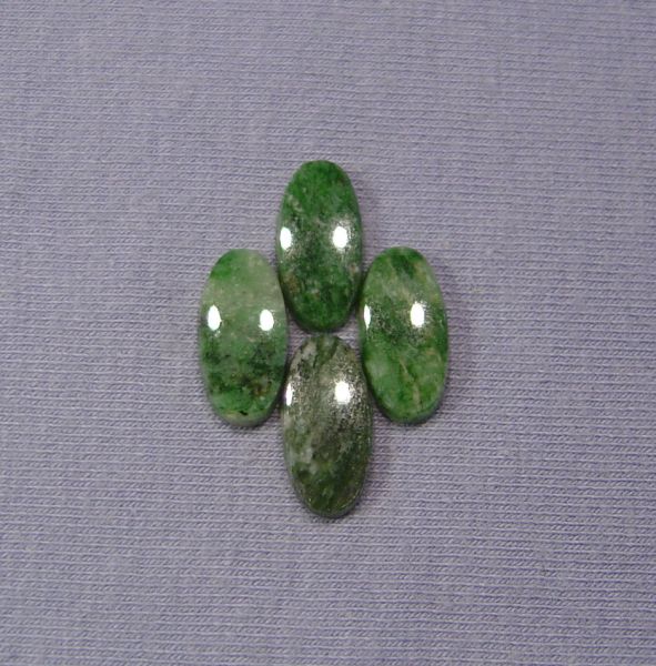Wyoming Jade Oval SBBT Cabochons - 7x14mm