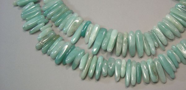 Amazonite Smooth Twig Strands