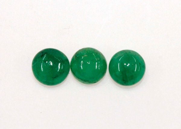 6mm Emerald Cabochons