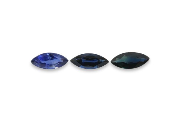 7.5 mm Long Blue Sapphire Faceted Marquise @ $105.00 / ct