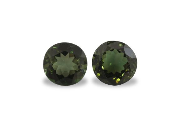Wholesale 7 mm green tourmaline faceted round 