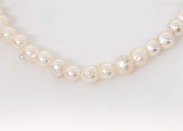 Japanese Akoya Twin Pearl Strands – Silver & Rose – 7-8 mm