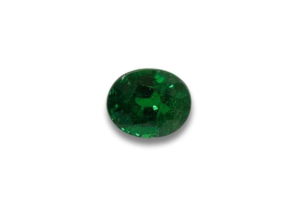 1.22 ct - Tsavorite Garnet Faceted Oval - 5.5 x 6.5 mm