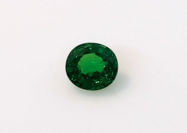 0.76 ct - Green Tsavorite Garnet Oval - 5.2 x 5.6 mm