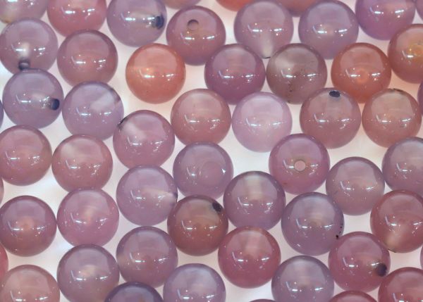 Violet Onyx Half-drilled Beads