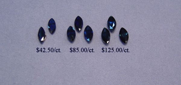 Sapphire 8.5mm Long Marquise