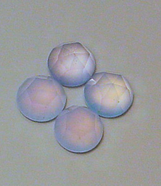 6mm Rose Cut Blue Chalcedony