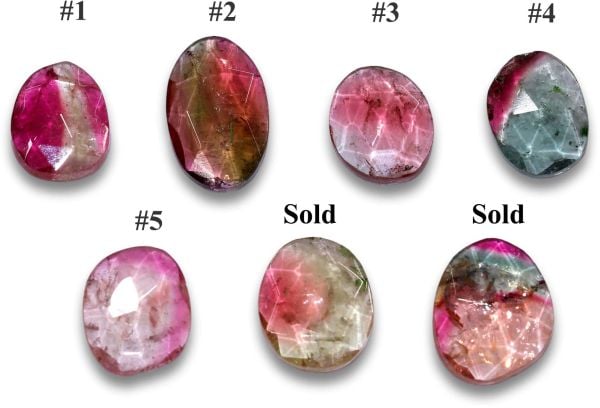 $27.00 Rose Cut Natural Tourmaline