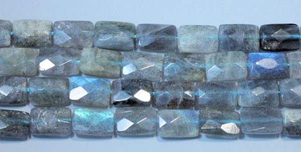 8x12mm Faceted Rectangle Labradorite Beads