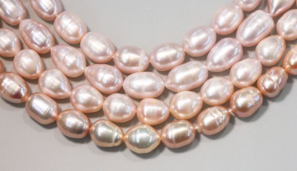 Natural Color 7.5-8mm Oval Pearls @ $20.00