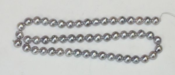 7.5-8mm Natural Color Blue-Grey Japanese Pearls