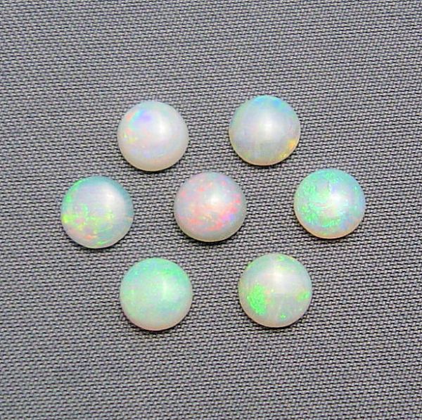 Opal Round Cabochons, @$30.00/ct.- 5.25mm
