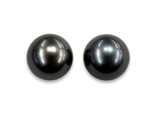 10.5 mm Natural Color Tahitian Pearl Pair
