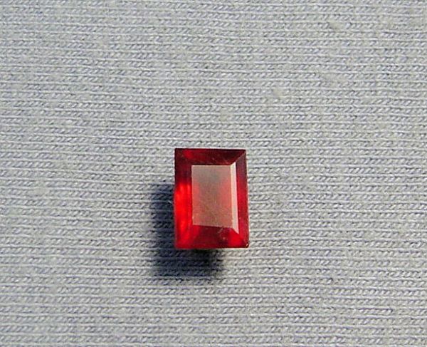 Ruby Fissure Filled Faceted Cushion Cut 5.45x7.7mm - 2.08 cts.
