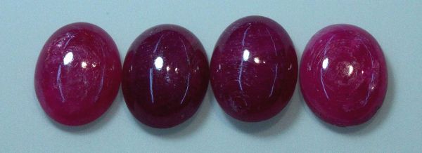 8x10mm Ruby Oval Cabochons 