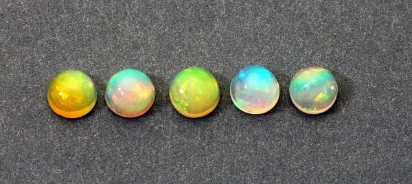 Opal 4mm Round Ethiopian Cabochons 