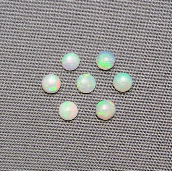 3.5mm Opal Round Cabochons @ $20.00/ct.