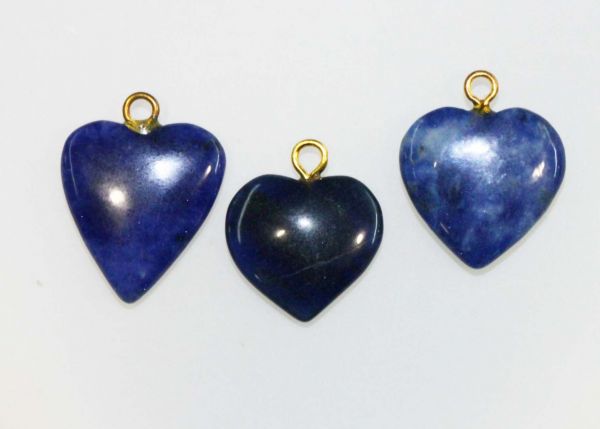 Sodalite Hearts with Peg