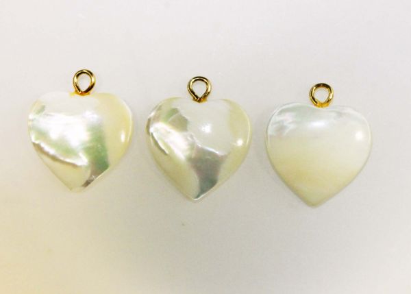Mother-of-Pearls Hearts with Peg