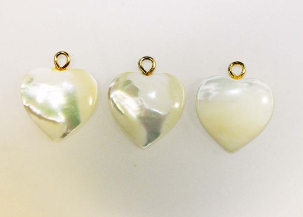Mother-of-Pearls Hearts with Peg