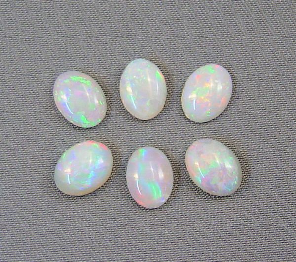 Opal Grey Base Oval Cabochons @ $30.00/ct. - 6x8mm
