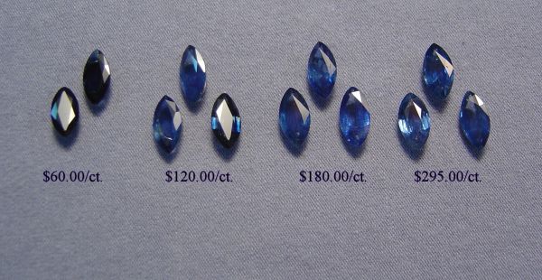 Sapphire Faceted Marquise - 5x10mm