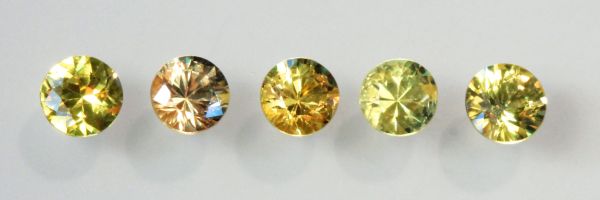 Yellow Sapphire Diamond-cut Rounds