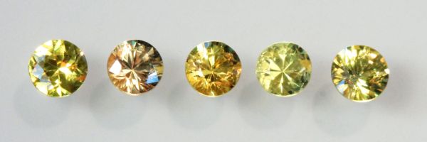 Yellow Sapphire Faceted Round Diamond-Cut
