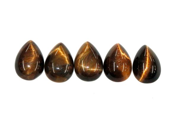 Tigereye Pear Shaped Cabocons - 7x10mm