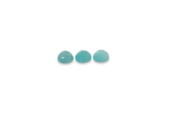 Amazonite Rose Cut Cabochons – 8 mm