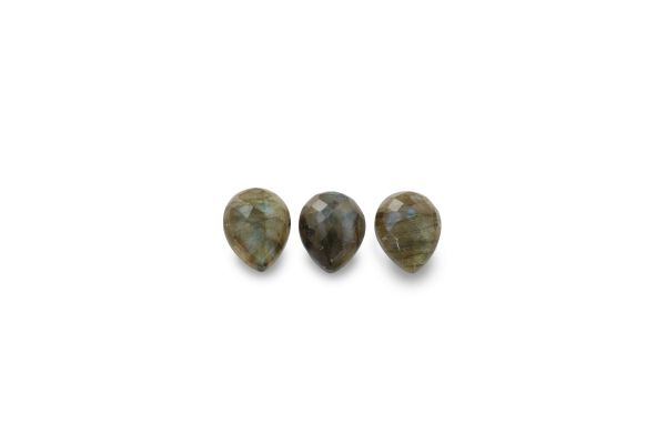 8x10mm Rose Cut Pear Labradorite Cabochons