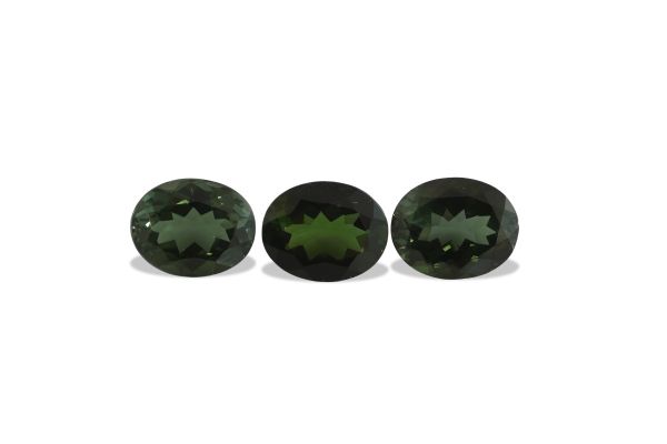 Wholesale 8 x 10 mm Green Tourmaline Rounds - Select Grade