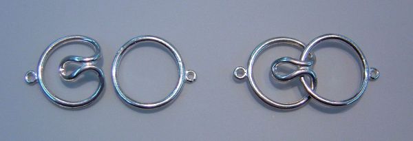 Single Loop Clasps - Sterling Silver