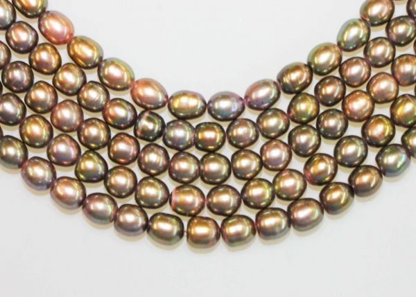 Autumn Leaves 5.5-6mm Oval Pearls