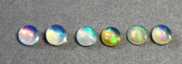 Ethiopian Opal  Round Cabochons, 3mm - Regular Grade