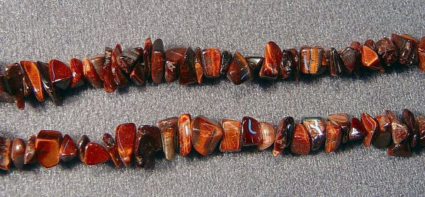 Red Tigereye Chips Bead Strands