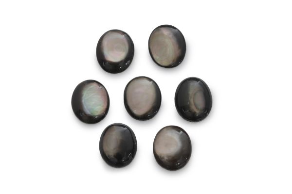8x10 Black Lip Mother-of-Pearl Oval Cabochons