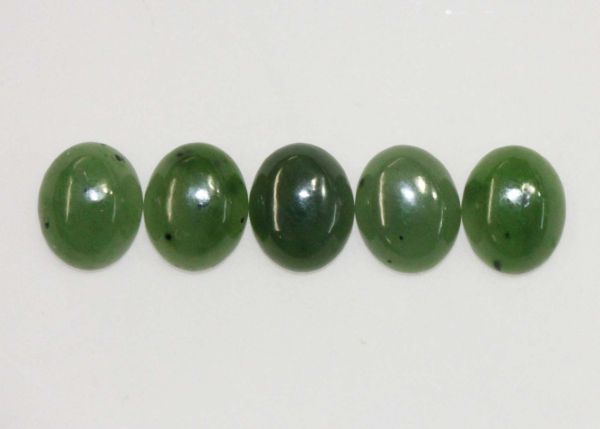 Nephrite Jade Oval Cabochons - 8x10mm